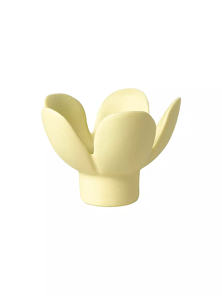 RAEDER | Bougeoir FLEUR 8x8x5,5cm Jaune | Jaune