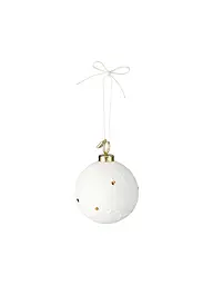 RAEDER | Boule de Noël 6cm gui | Blanc