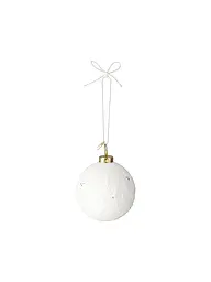 RAEDER | Boule de Noël 6cm gui | Blanc