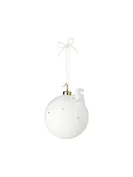 RAEDER | Boule de Noël 8cm Oiseau | Blanc