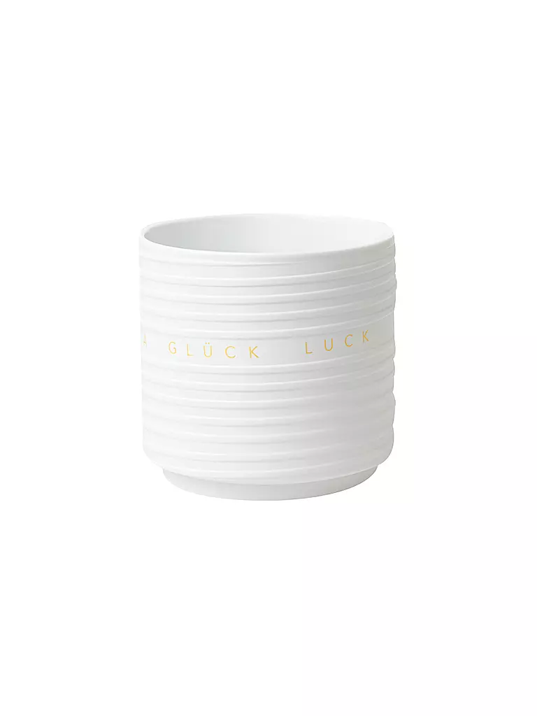 RAEDER | Cache-pot EINKLANG GLÜCK 14x14cm Blanc | weiss