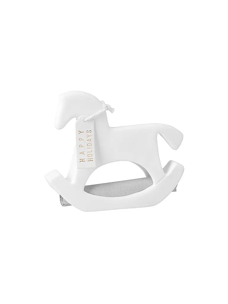 RAEDER | Carte d'attention de Noël Cheval à bascule | Blanc