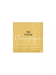 RAEDER | Cocktail Servietten 25x25cm SOUPE OFF THE DAY | Jaune