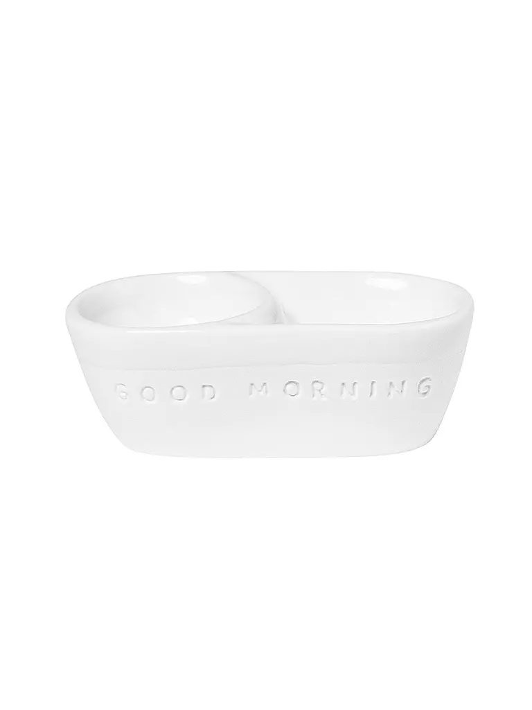 RAEDER | Coquetier GOOD MORNING 9,5x3,5cm Blanc | Blanc