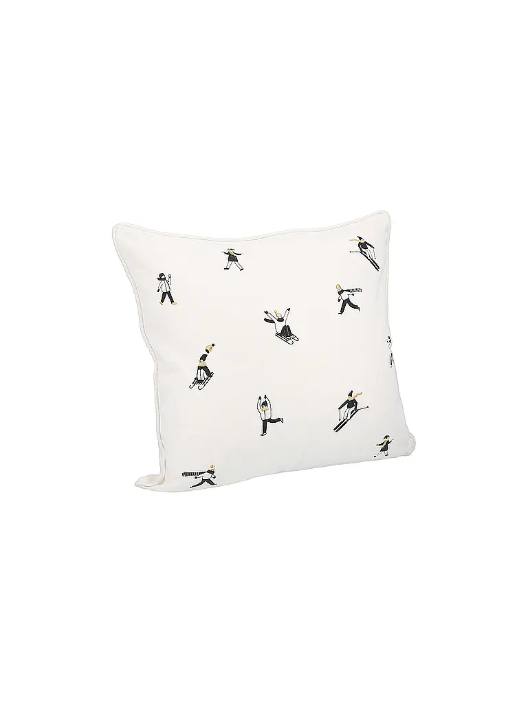 RAEDER | Coussin de Noël 50x50cm Jour de neige | weiss