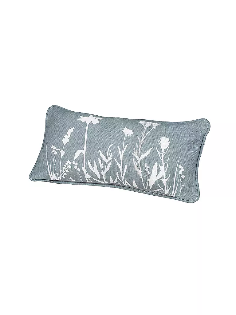 RAEDER | Coussin garni TRAUMKISSEN 33x17cm Donne une chance à chaque jour | Gris clair
