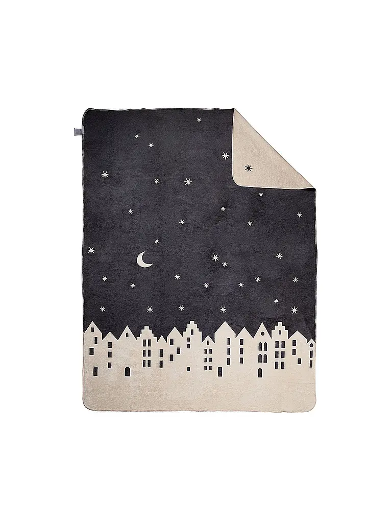 RAEDER | Couverture 150x200 Winterstadt | grau