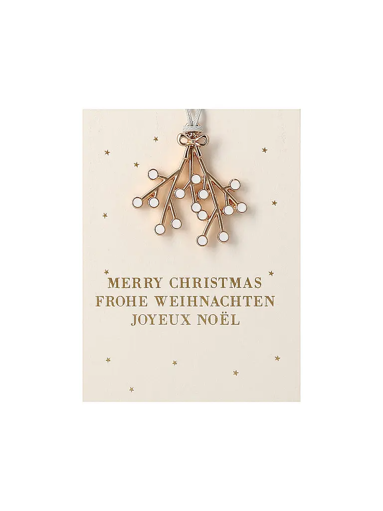 RAEDER | Déco de Noël MINI-ORNEMENT Gui | Or