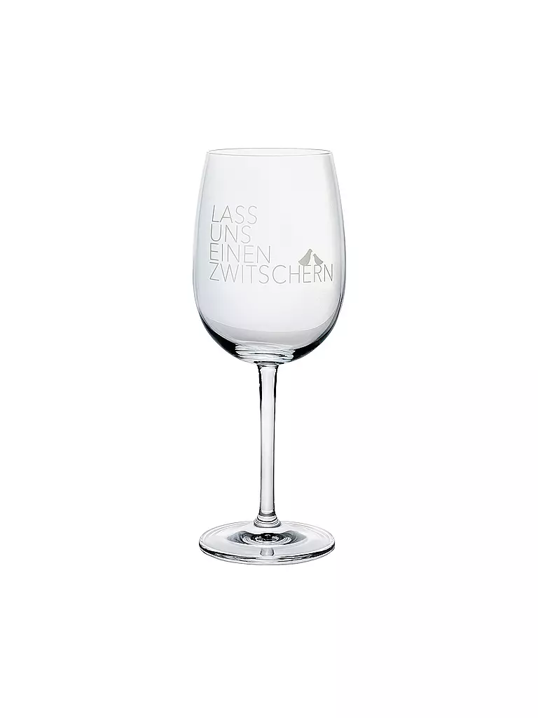 RAEDER | DINING Verre à vin Lass uns einen zwitschern | transparent