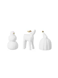 RAEDER | Figurines de Noël, lot de 3, blanc | Blanc
