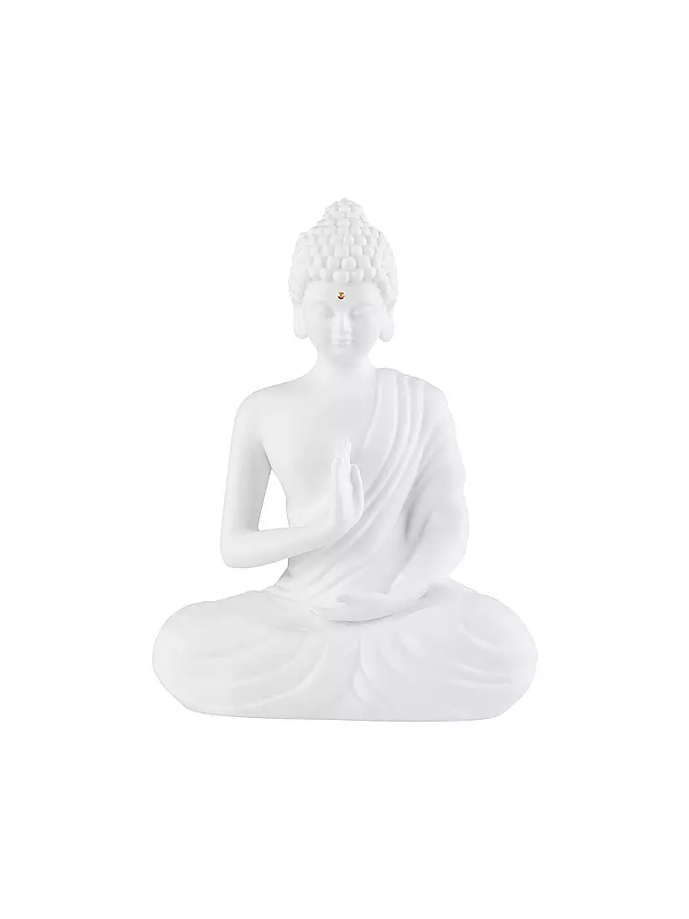 RAEDER | Figurine de Bouddha assise petite ZEN SPIRIT | weiss