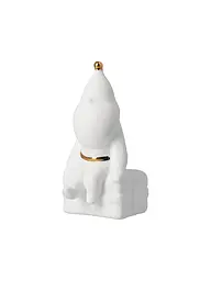 RAEDER | Figurine de Noël en porcelaine, Père Noël emballant des cadeaux | Blanc