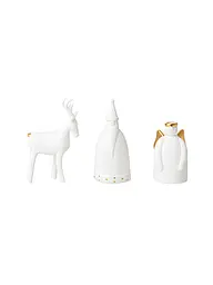 RAEDER | Figurines de Noël, lot de 3, blanc | Blanc
