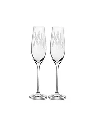 RAEDER | Set de 2 verres à champagne cœurs | Transparent