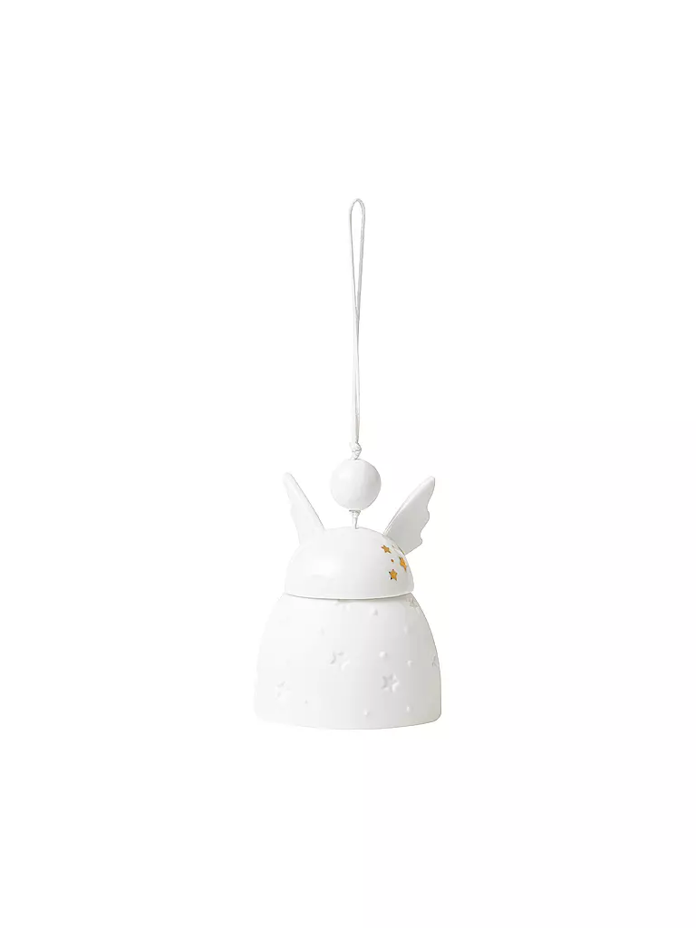 RAEDER | Glockenengel 7,5cm Étoiles | Blanc