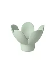 RAEDER | Kerzenhalter BLUME 8x8x5,5cm Bleu | Vert clair