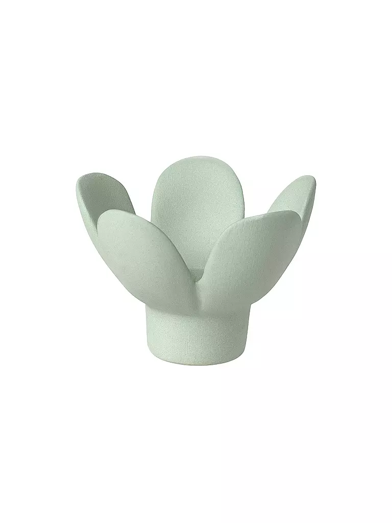 RAEDER | Kerzenhalter BLUME 8x8x5,5cm Vert | Vert clair