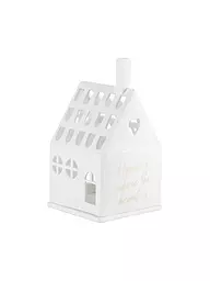 RAEDER | Lichthaus HOME IS 8x7,2x13cm Blanc | Blanc
