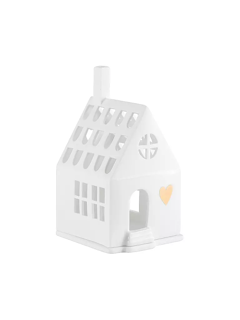 RAEDER | Lichthaus HOME IS 8x7,2x13cm Blanc | weiss