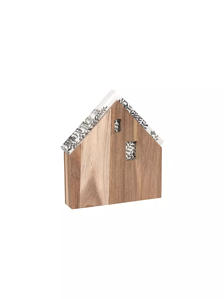 RAEDER | Maison à serviettes en bois grand format 22x21,5cm | braun