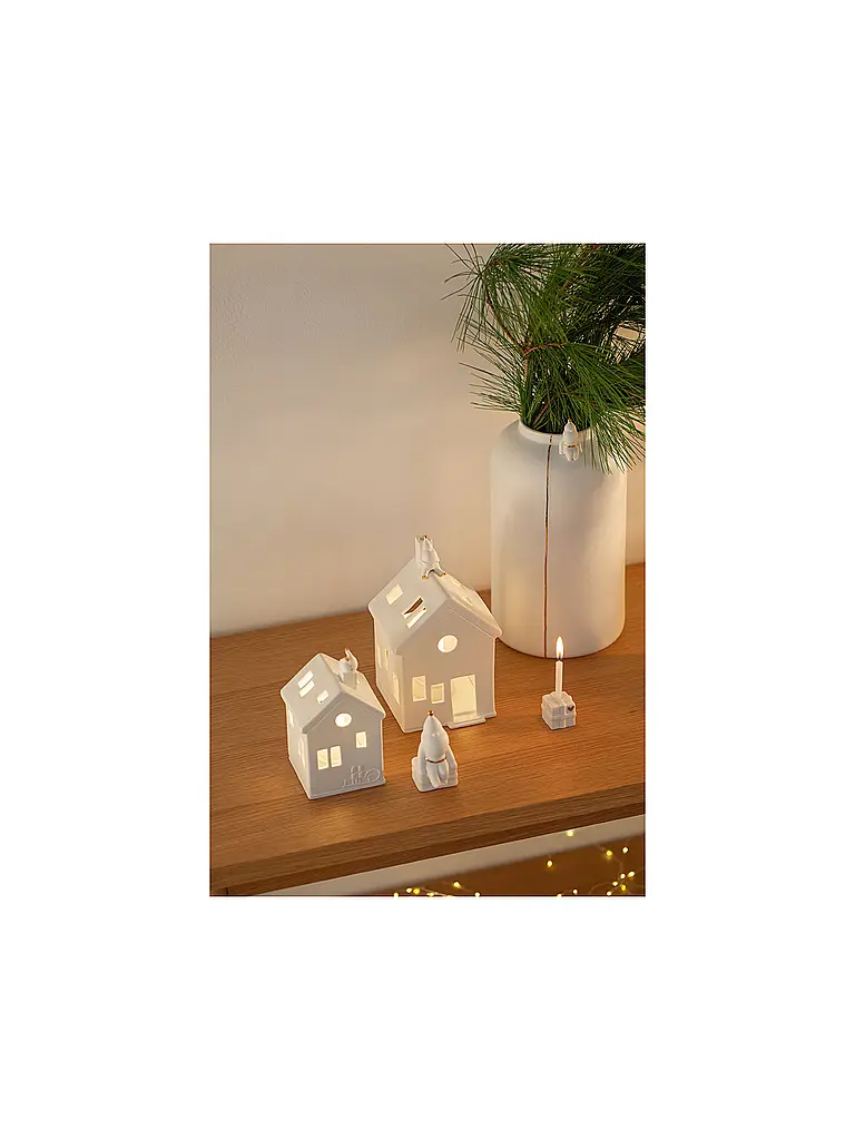 RAEDER | Maison lumineuse de Noël En attendant Rudolf | Blanc