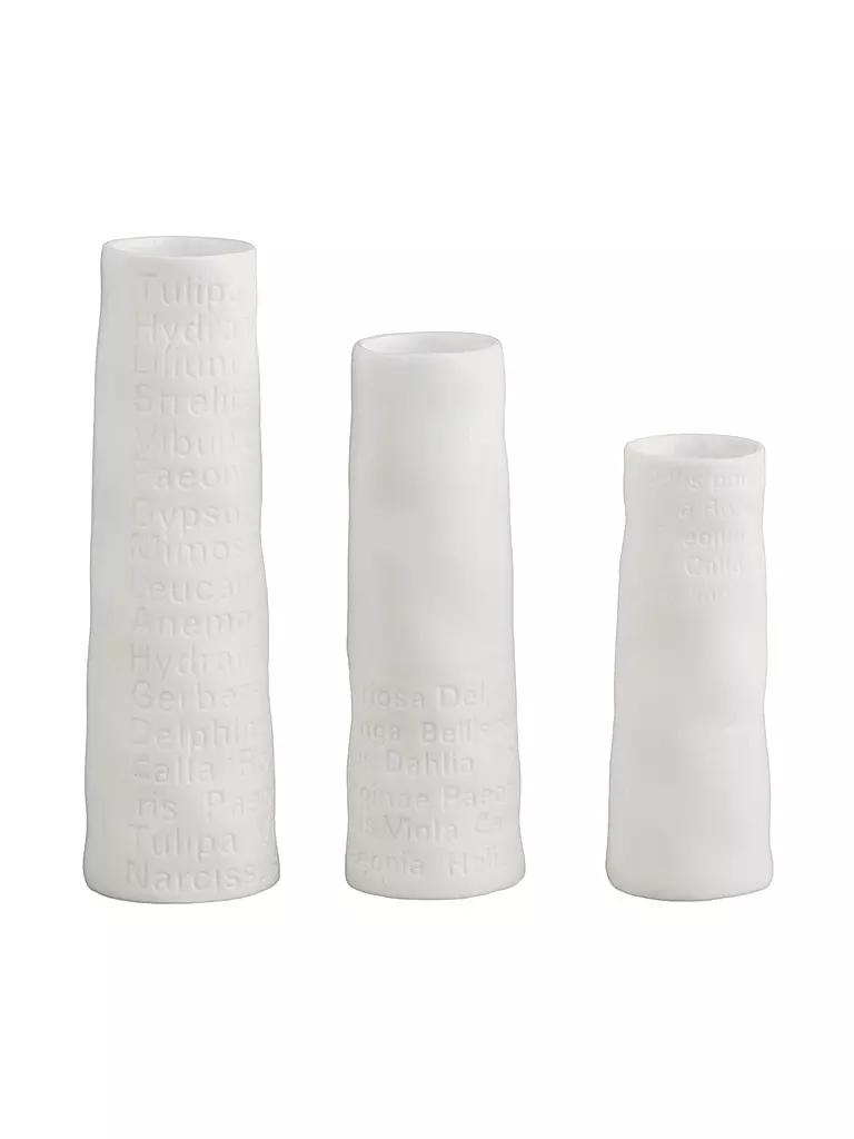 RAEDER | Mini-vases, lot de 3, 9,5 cm | weiss