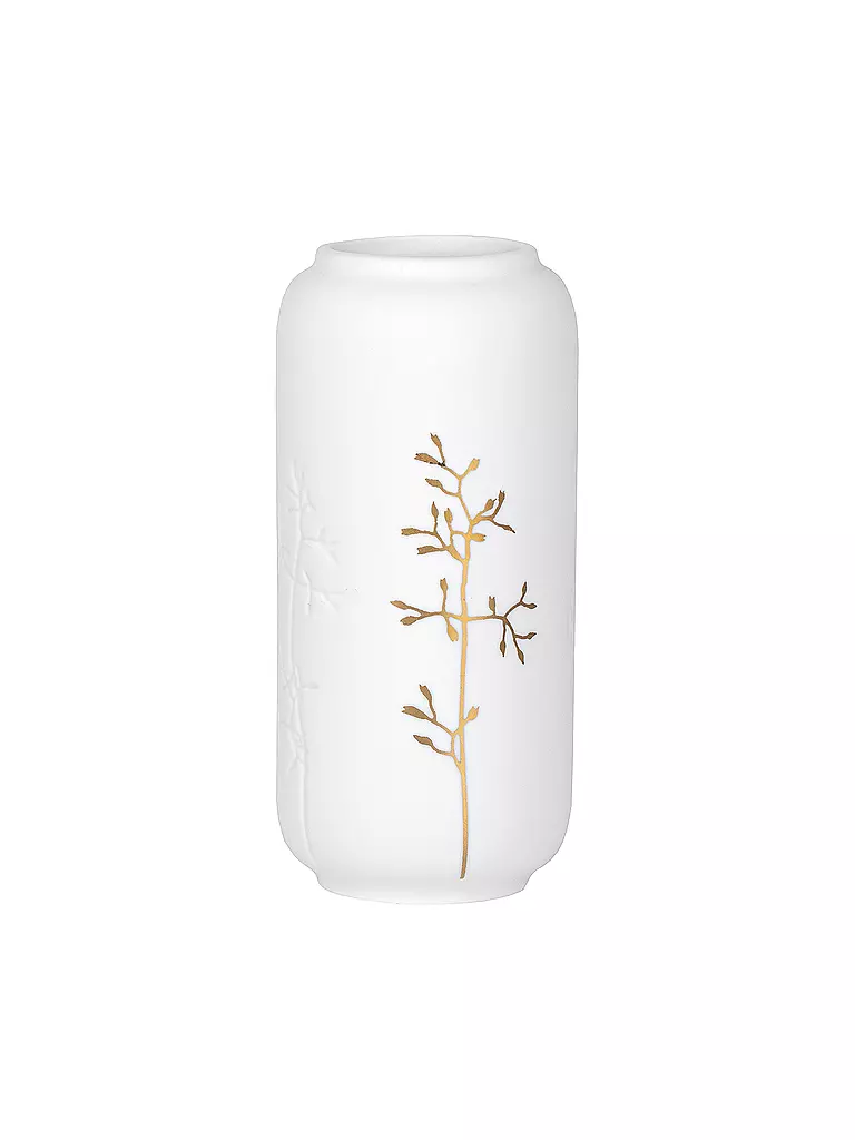RAEDER | Minivase LIVING Goldzweig | weiss