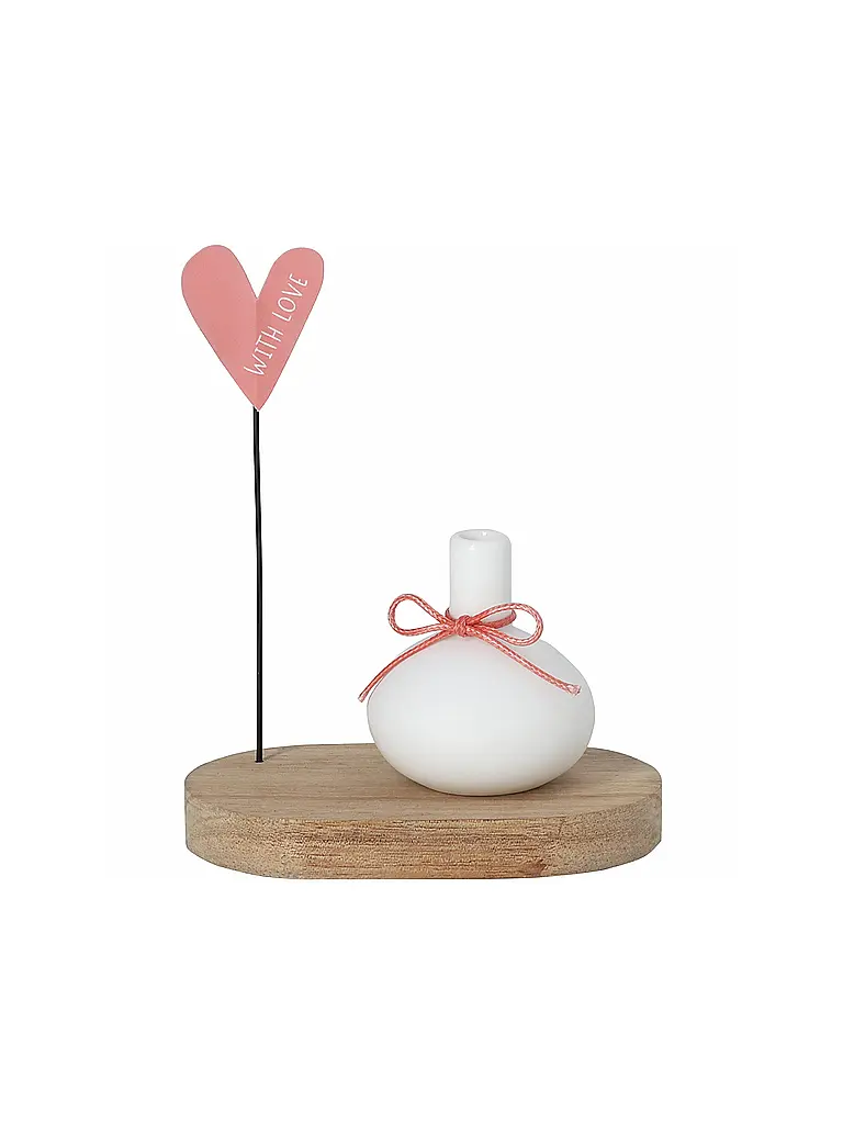 RAEDER | Minivase Vœux d'anniversaire With Love | Blanc