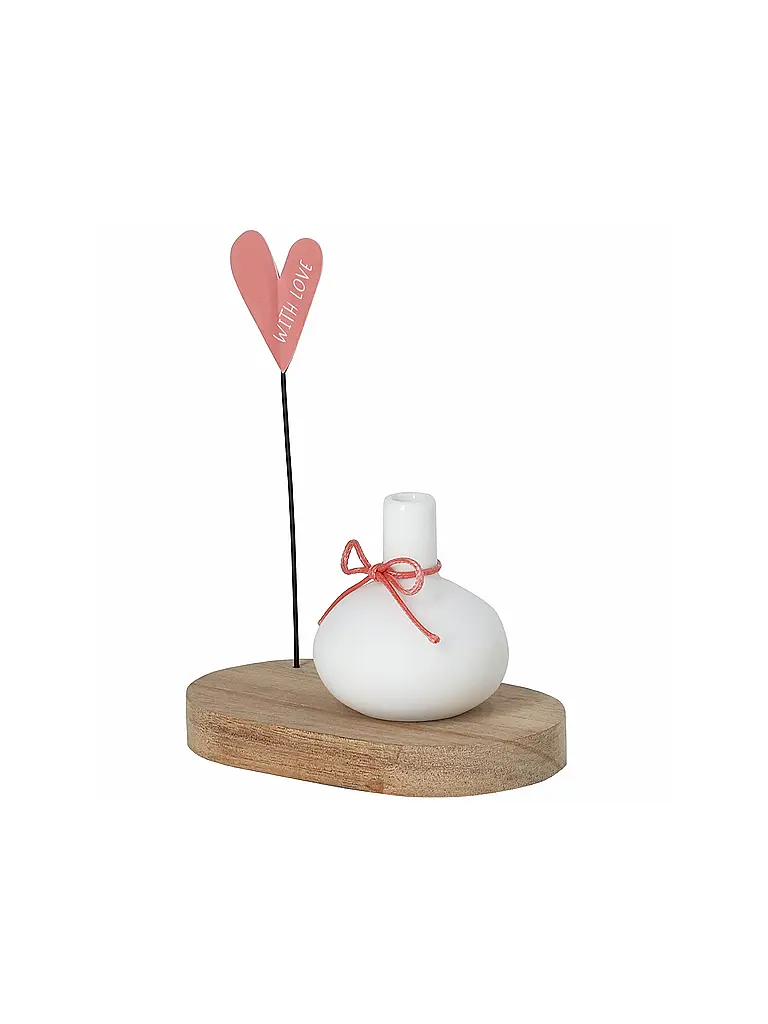 RAEDER | Minivase Vœux d'anniversaire With Love | Blanc