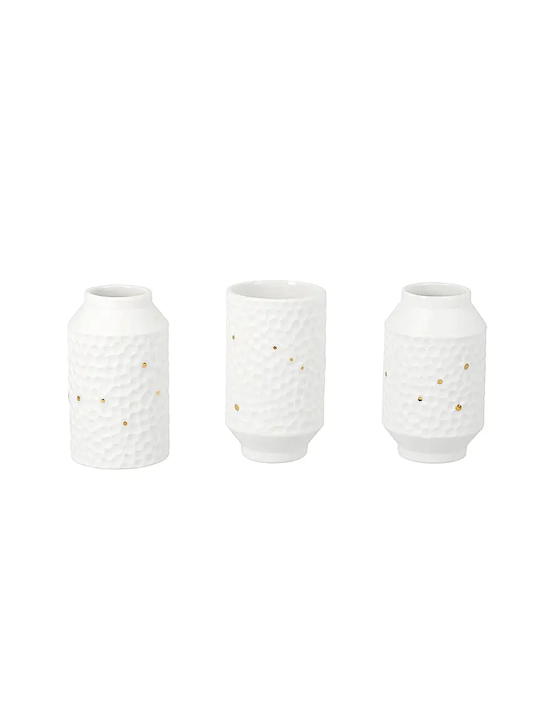 RAEDER | Minivases Set 3 pièces Constellation Blanc | Blanc