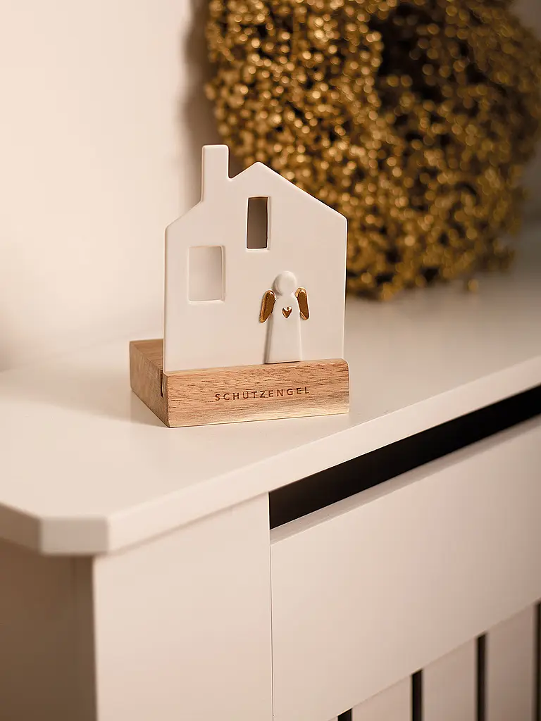 RAEDER | Objet lumineux de Noël Maison d'ange gardien Blanc | Blanc