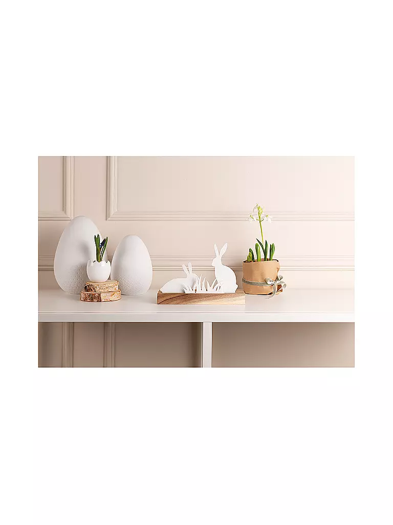 RAEDER | Objet lumineux HASENWIESE 20x7x14cm Blanc | Blanc
