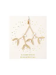 RAEDER | Ornement de Noël Gui Embrasse-moi | Or