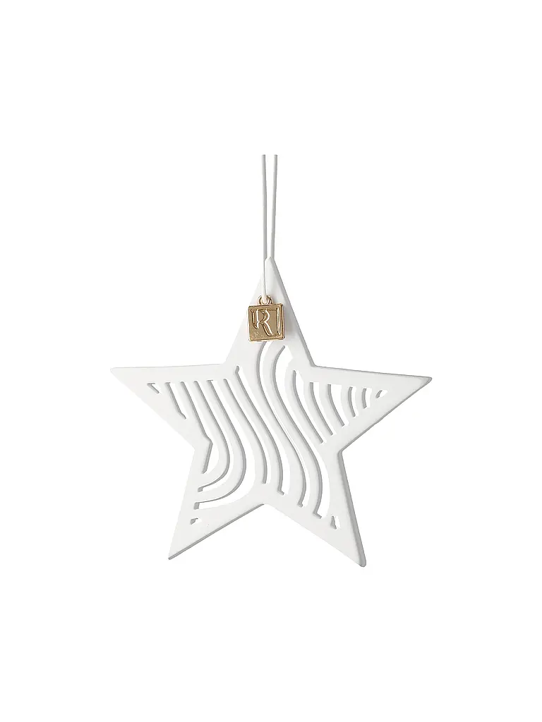 RAEDER | Pendentif étoile de Noël 8x8cm Blanc | Blanc