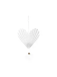 RAEDER | Pendentif cœur Plissé cœur en haut Blanc | Blanc