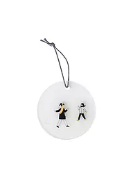RAEDER | Pendentif en verre 7cm JOUR DE NEIGE Ski | Transparent