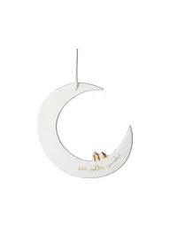 RAEDER | Pendentif Lune de Noël Blanc | Blanc