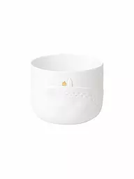 RAEDER | Photophore 9cm JOUR DE NEIGE Empreintes de pas | Blanc