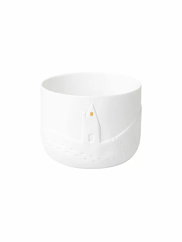 RAEDER | Photophore 9cm JOUR DE NEIGE Empreintes de pas | Blanc