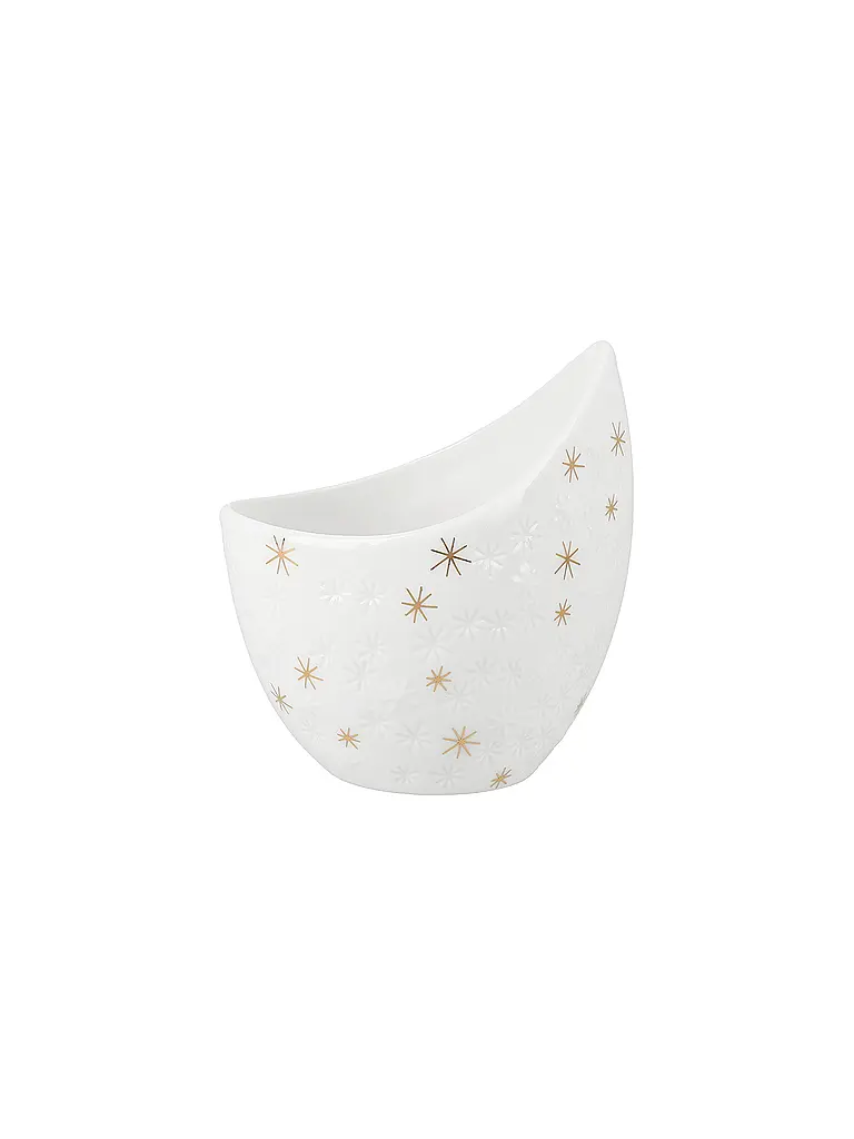 RAEDER | Photophore de Noël Croissant de lune Étoiles | Blanc