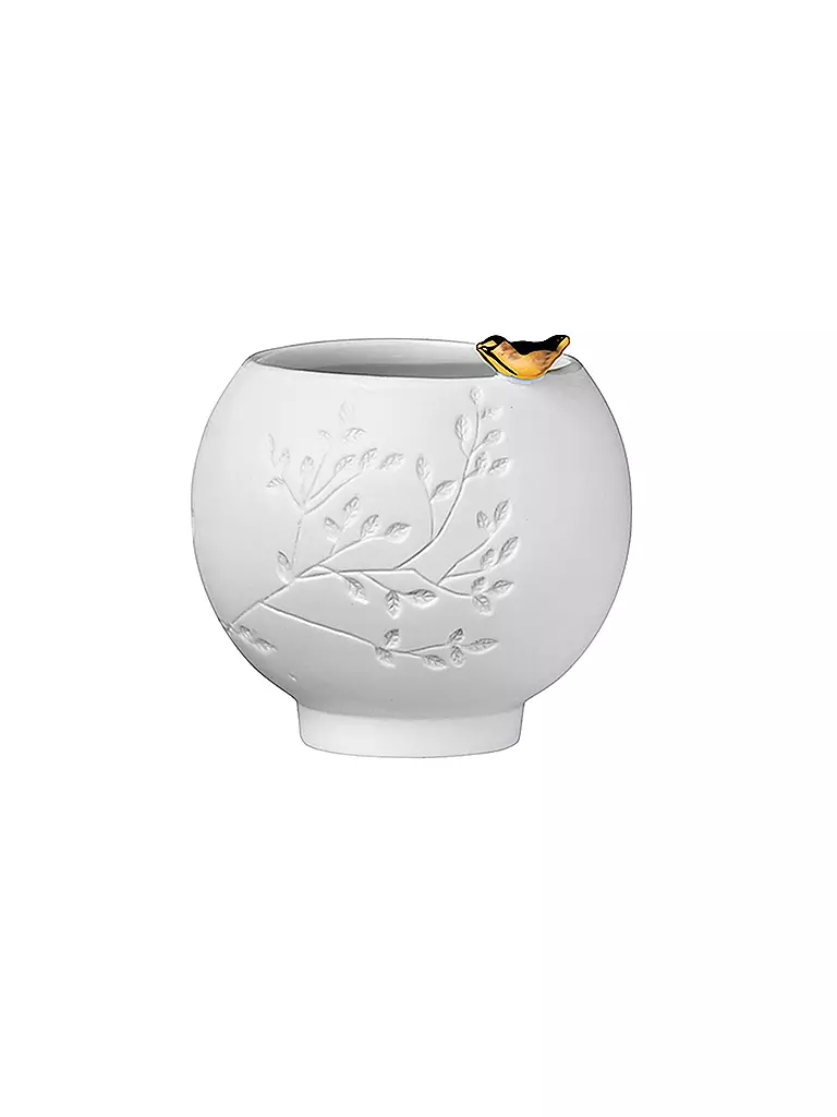 RAEDER | Photophore en porcelaine "Oiseau doré" | 