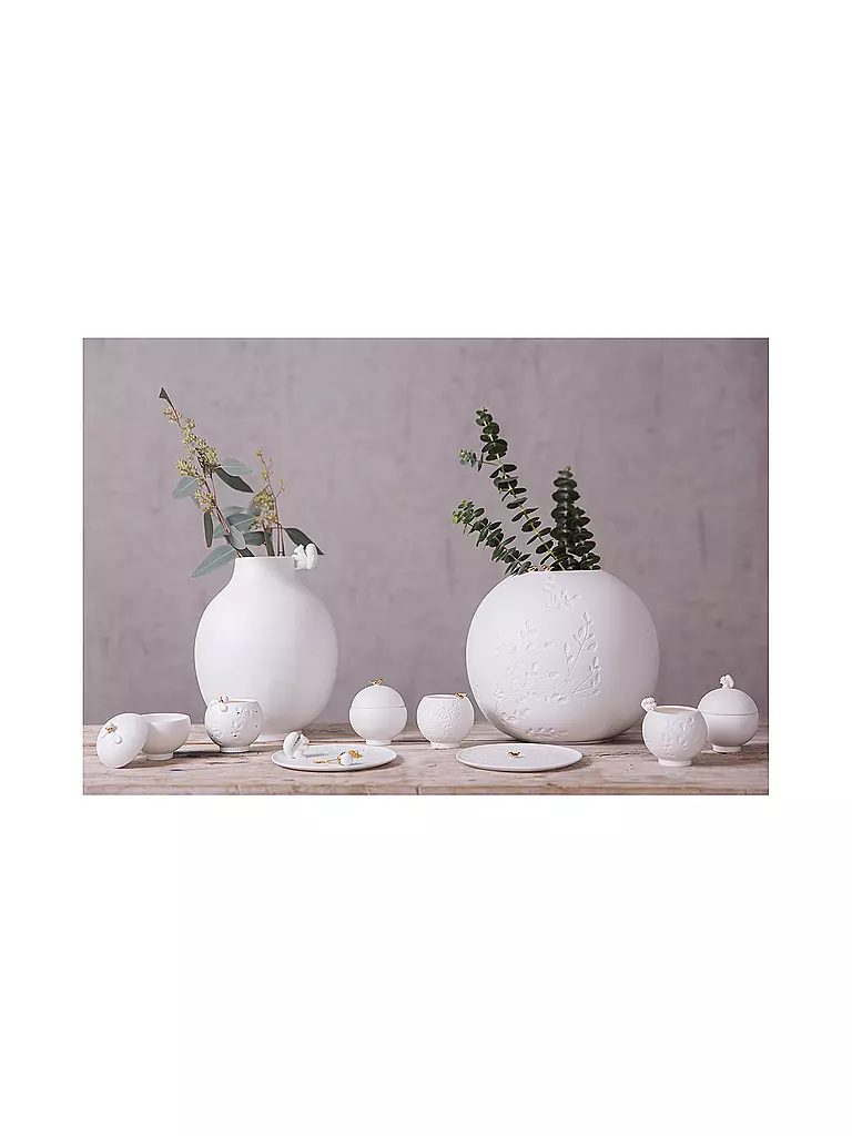 RAEDER | Photophore en porcelaine "Oiseau doré" | 
