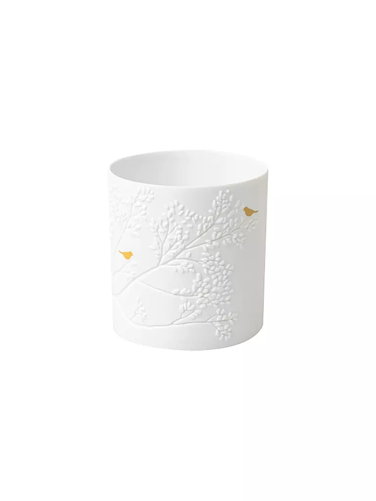 RAEDER | Photophore GOLDVOGEL 6,5x7cm Blanc | weiss