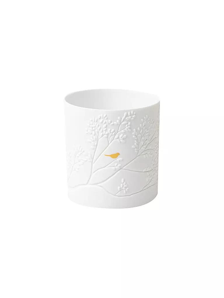 RAEDER | Photophore GOLDVOGEL 6,5x7cm Blanc | weiss
