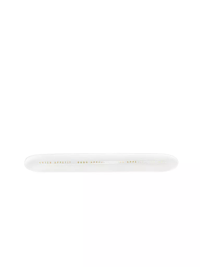 RAEDER | Plat de service 31x3,5cm GUTEN APETIT 4 langues | Blanc