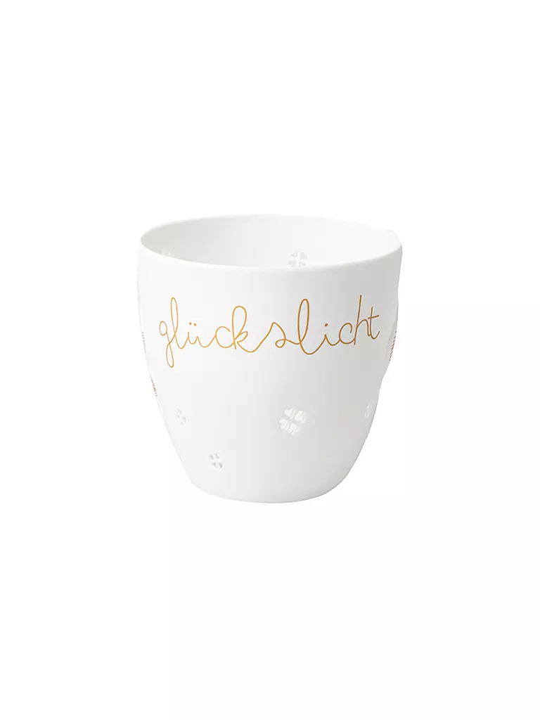 RAEDER | Poesielicht GLÜCKSLICHT 9,5x9cm Blanc | weiss