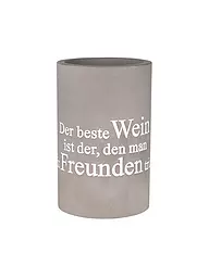 RAEDER | Refroidisseur de bouteille en béton 21cm "Save Water - Drink Wine" | Gris