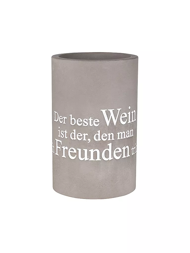 RAEDER | Refroidisseur de bouteille BÉTON 21cm Le meilleur vin | grau