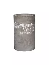 RAEDER | Refroidisseur de bouteille en béton 21cm "Save Water - Drink Wine" | Gris