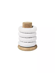 RAEDER | Rond de serviette, lot de 4, blanc | Blanc